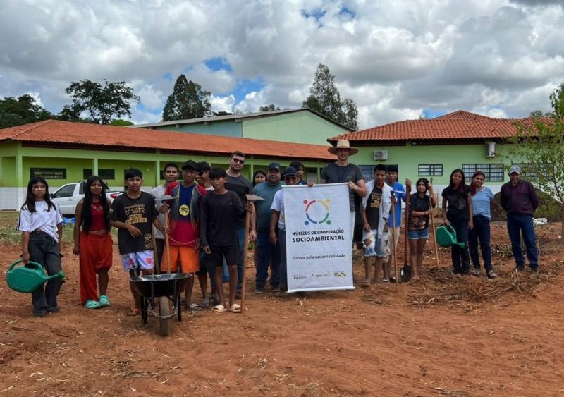 Itaipu Binacional e Educação de Japorã iniciam horta comunitária na Escola Marina Lopes